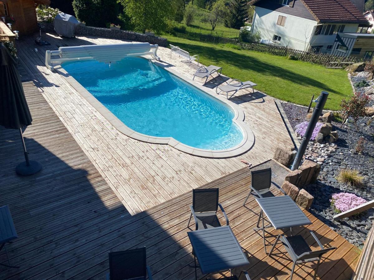 Le Chalet De La Deviniere, Bain Nordique Exterieur Chauffe Xonrupt-Longemer Buitenkant foto